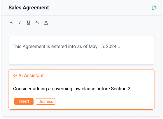 DoLegal AI document workspace